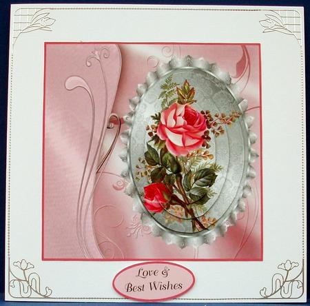 Vintage Roses Silver Cameo by Cheryl French