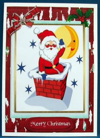 Santa's Up the Chimney by Cheryl French