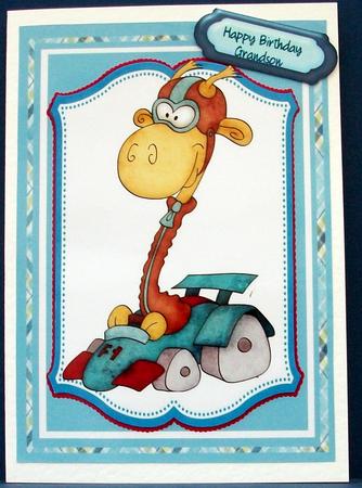 Speeding Giraffe by Cheryl French