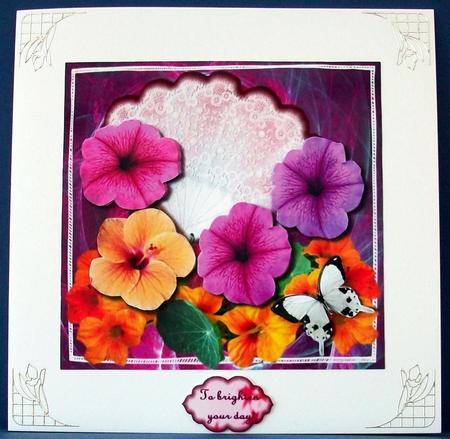 Greetings with Flowers by Cheryl French