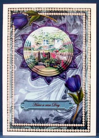 Rose Cottage in Pearl Frame 2 by Cheryl French