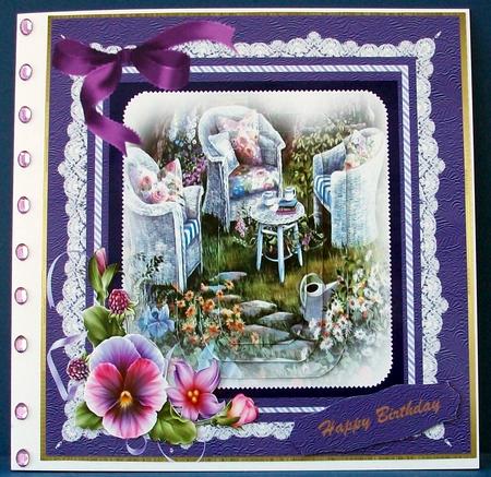 Beautiful Garden of Peace .8x8 Mini Kit  by Cheryl French