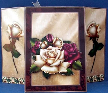 Antic Rose - Gate Folded Easel by Cheryl French