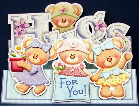 Words & Pictures Stepper Mini-kit - Hugs! by Cheryl French