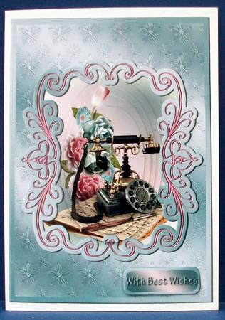 Keep in Touch Pyramid Card by Cheryl French