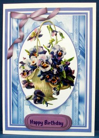 Beautiful Basket of Pansys  by Cheryl French