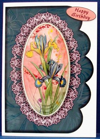Floral Plaque by Cheryl French