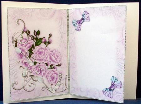 Purple Opalescent Bouquet Insert by Cheryl French
