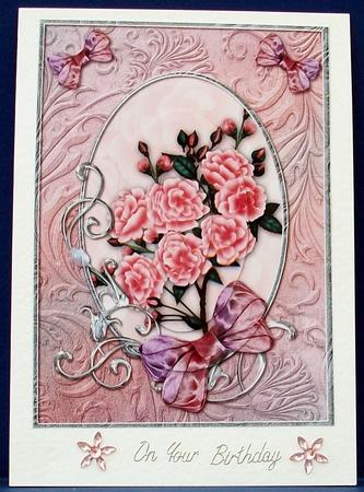Blush Opalescent Bouquet Pyramid by Cheryl French