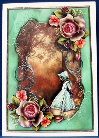 Litte Girl Card by Cheryl French