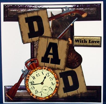 I Card Front - Relation Card - Dad by Cheryl French