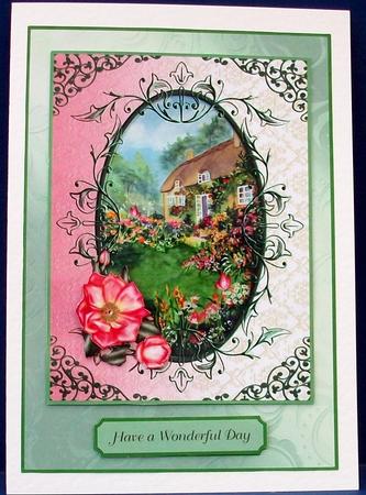 Country Cottage & Roses by Cheryl French