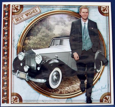 Art Deco Man Antonio (light Blue) Mini Kit by Cheryl French