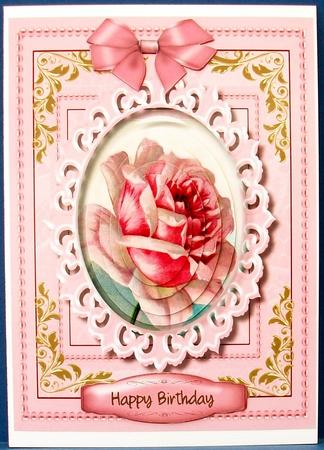 Beautiful Pink Cameo Rose ( Pyramid ) by Cheryl French
