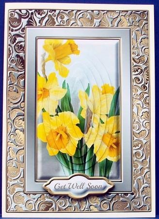 Spring Daffodils Fancy Quick Card by Cheryl French
