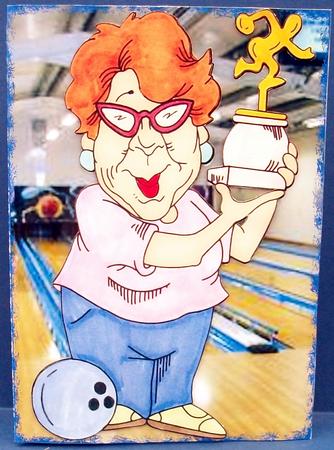 Internal Pop Out 6 Card - 10 Pin Bowls Winner by Cheryl French