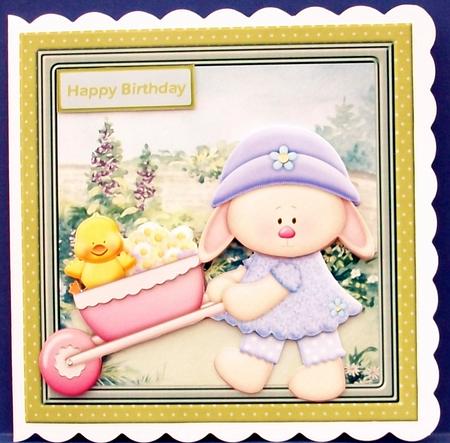 Garden Centre Day Card with Decoupage by Cheryl French