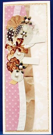 Coffee & Creams with Pink Flowers and Posies Tall Dl by Cheryl French