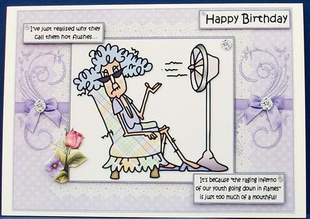 Stella Knows About Hot Fushes Quick Card by Cheryl French