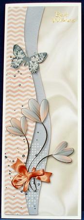 Floral Border with Butterflies Tall Dl by Cheryl French