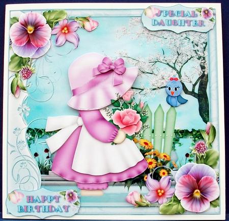 Pretty Little Pansy Blossom Lady Mini Kit by Cheryl French