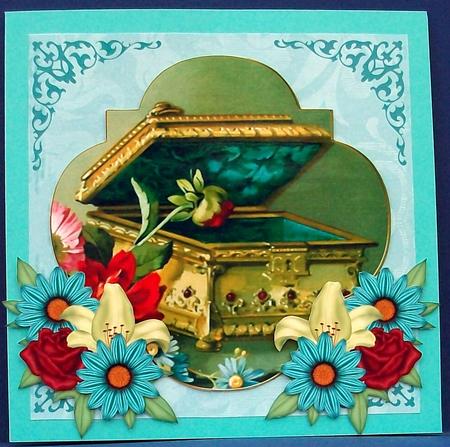 Music Box Multi Coloured Fancy Over 3D Mini Card Kit by Cheryl French