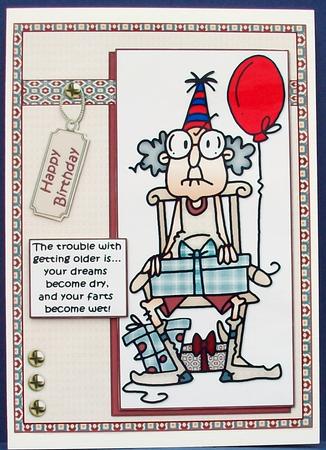 Gus the Trouble with Getting Older Quick Card by Cheryl French