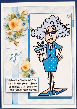 Stella What's a Couple of Gray Hairs Quick Card by Cheryl French
