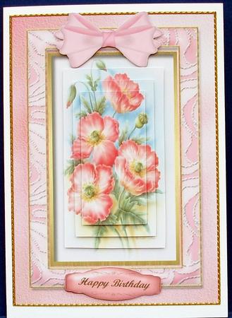 Beautiful Fleur Amour Poppys , (pyramid ) by Cheryl French