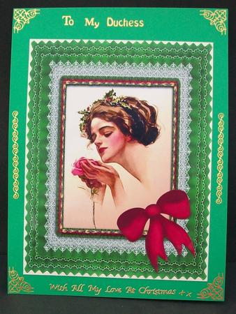A4 Christmas Rose by Cheryl French