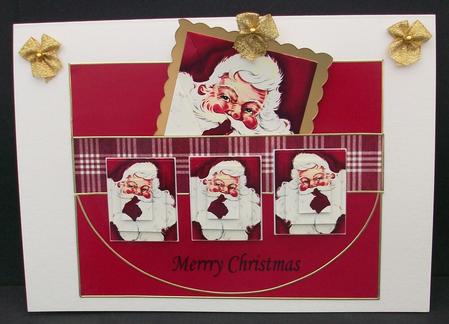 Purse Card Santa by Cheryl French