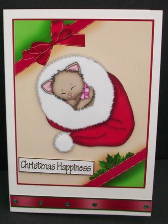 Christmas Kitten by Cheryl French