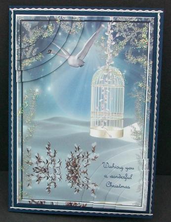 A Winters Swan Rounded Corner Stacker by Cheryl French