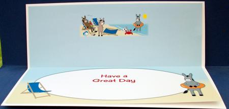 Beach Donkeys Large Dl Insert by Cheryl French