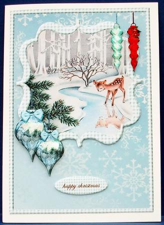 Scallop Topper Vintage Christmas by Cheryl French