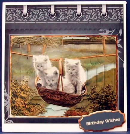 Travelling Persian Kittens Card by Cheryl French
