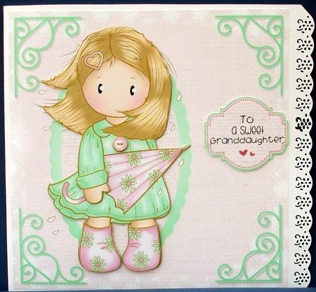 Windswept Chloe Birthday Card by Cheryl French