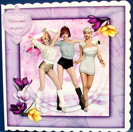 Here Come the Girls! Dance Divas 8x8 Mini Kit by Cheryl French