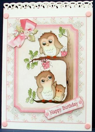 Sending Owl My Love Quick Card by Cheryl French