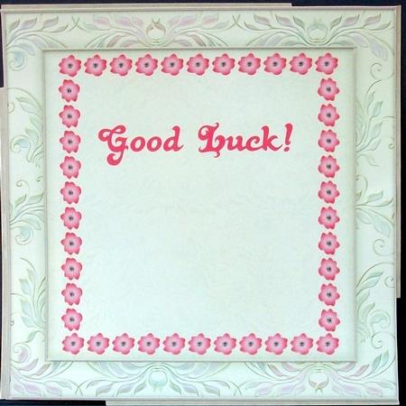 Flower Corner 3 - Good Luck Insert by Cheryl French