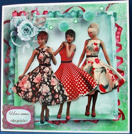 Here Come the Girls! Party Girls 8x8 Mini Kit by Cheryl French