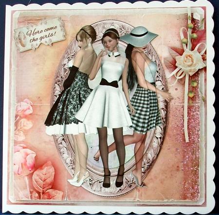 Here Come the Girls! Black & White Day 8x8 Mini Kit by Cheryl French