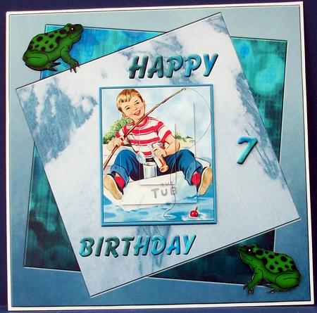 Boy, You're Fishing, Age Card by Cheryl French