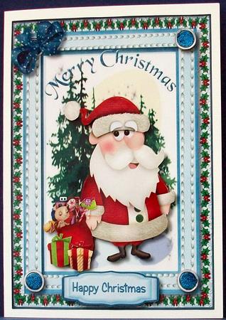 Santa Waiting for His Lift  by Cheryl French