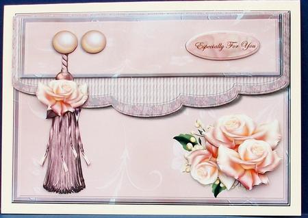 Clutch Card Lavender Roses Mini Kit by Cheryl French