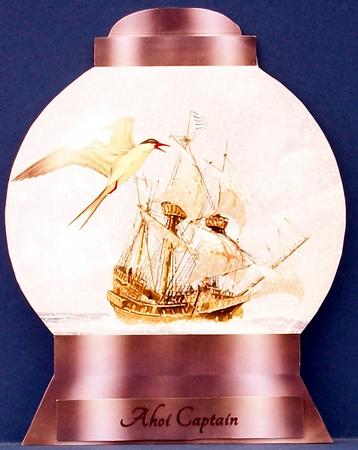 Snowglobe Card Sea 1 by Cheryl French