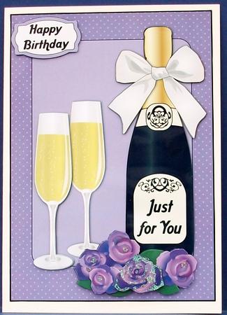 Purple Roses & Bubbly by Cheryl French