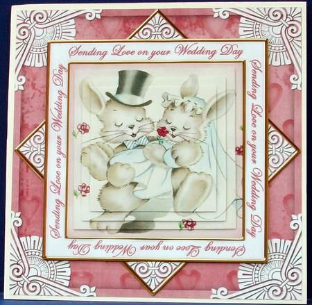 Lovebunnies Wedding Day Diamond Megacoupage Cf Kit by Cheryl French