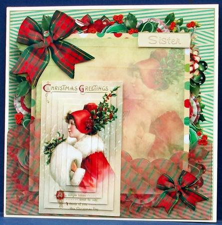 Vintage Red Lady by Cheryl French