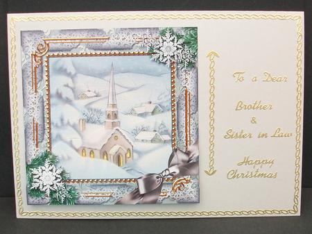 New Church Snow One Edge Scallop Bottom Stacker by Cheryl French